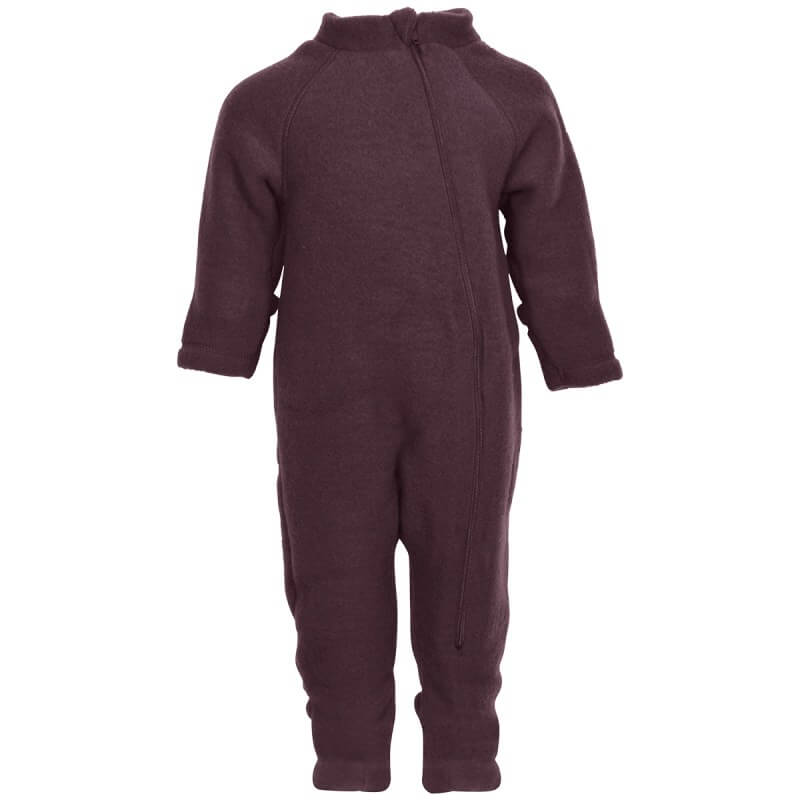 Mikk-Line - Køredragt Wool Baby Suit - Fudge - 56