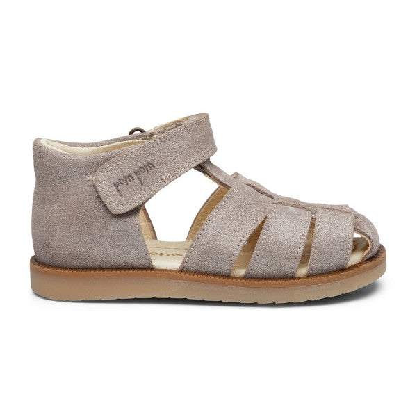 for ikke at nævne støj Drejning Pom Pom RubSole Closed Sandal - Glitter Silver - Str. 24 - Billig pris, kun  359kr.