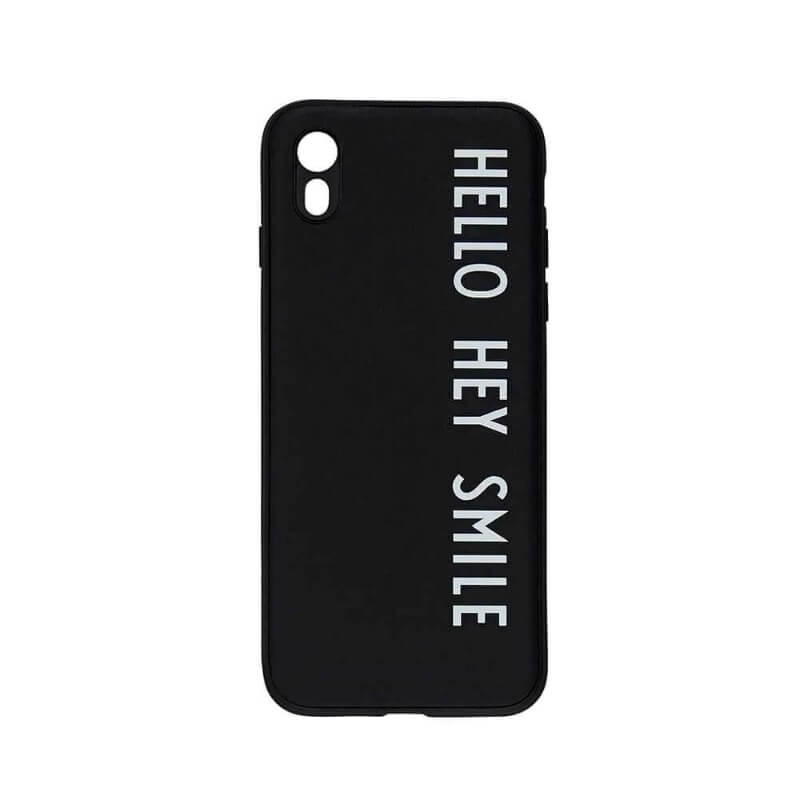 Design Letters -  - MyCover iPhone X/XS - Black Hello