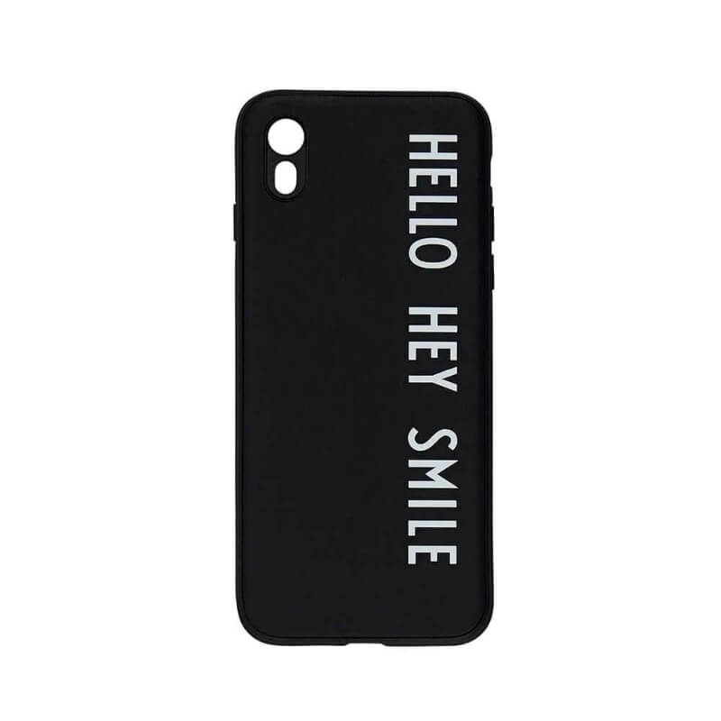 Billede af Design Letters - - MyCover iPhone 7/8 - Black Hello (kladde)