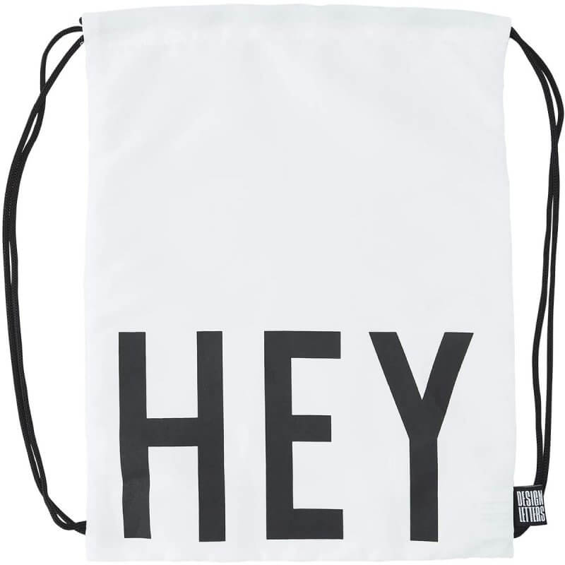 Se Design Letters - Gymnastikpose Kids bag - White - One size hos Lillepip.dk