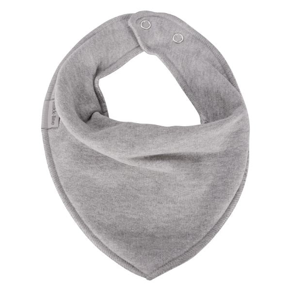 Se Mikk-Line - Spids Hagesmæk - Light Grey Melange - One size hos Lillepip.dk