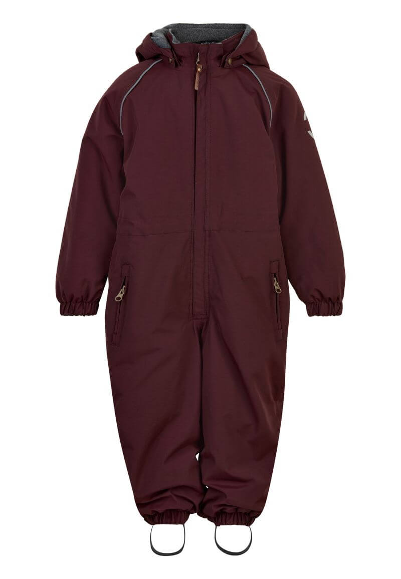 Mikk-Line - Nylon Junior Suit Solid Flyverdragt - Decadent Chocolate - 116