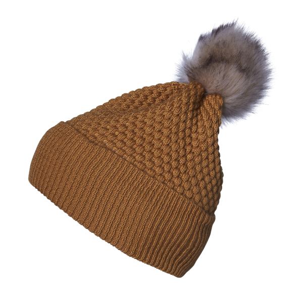 Se MP Denmark - Chunky Oslo Beanie W Hue - Cinnamon - 47/49 (9 mdr.-2 år) hos Lillepip.dk