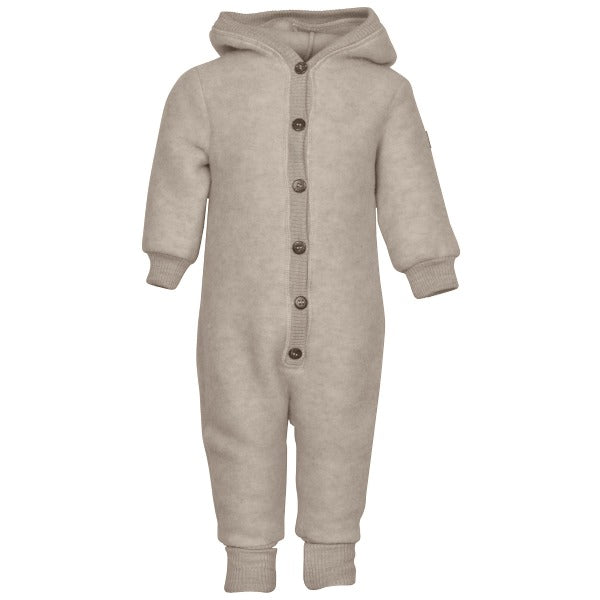 Mikk-Line – Køredragt Wool Baby Suit – Melange Offwhite – 92