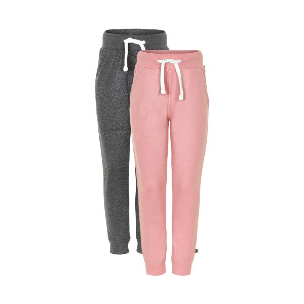 Se Minymo - Basic Sweatpants 2-pak - Blusher - 80 hos Lillepip.dk