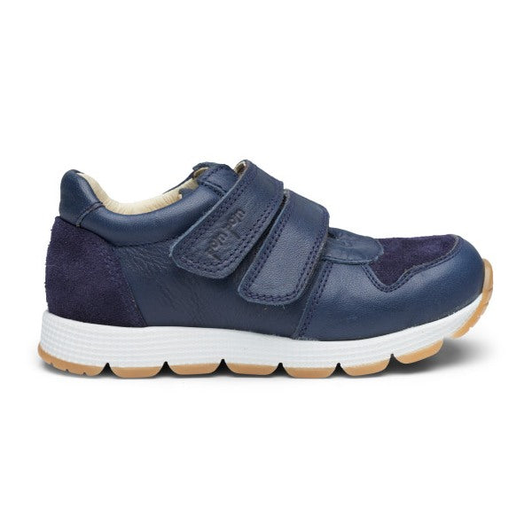 Pom Pom -  Runners Velcro Sko - Navy Combi - 28