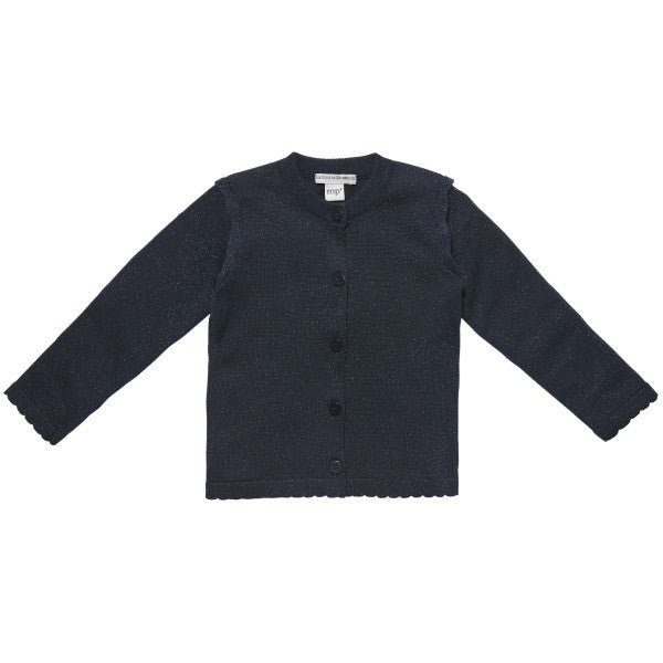 MP Denmark - Grace Cardigan - Navy med glimmer - 100