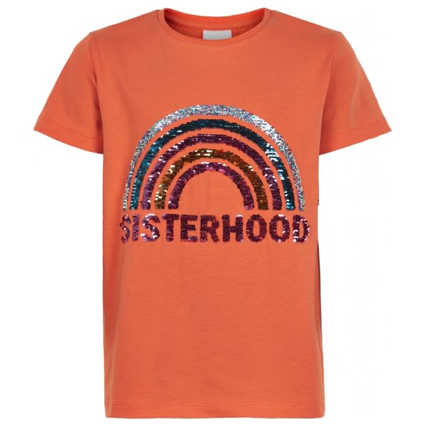 THE NEW - Theodora S/S TEE T-Shirt - Nectarine - 3/4 år