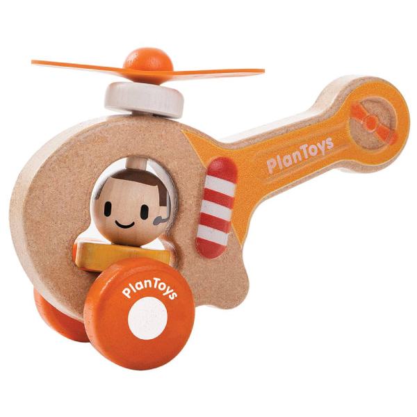 PlanToys - Helikopter - Træ