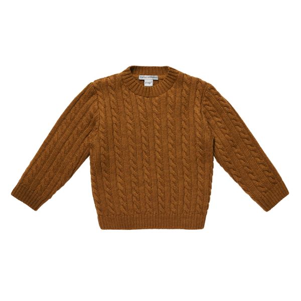 Billede af MP Denmark - Strik Cable Sweater - Rust - 110