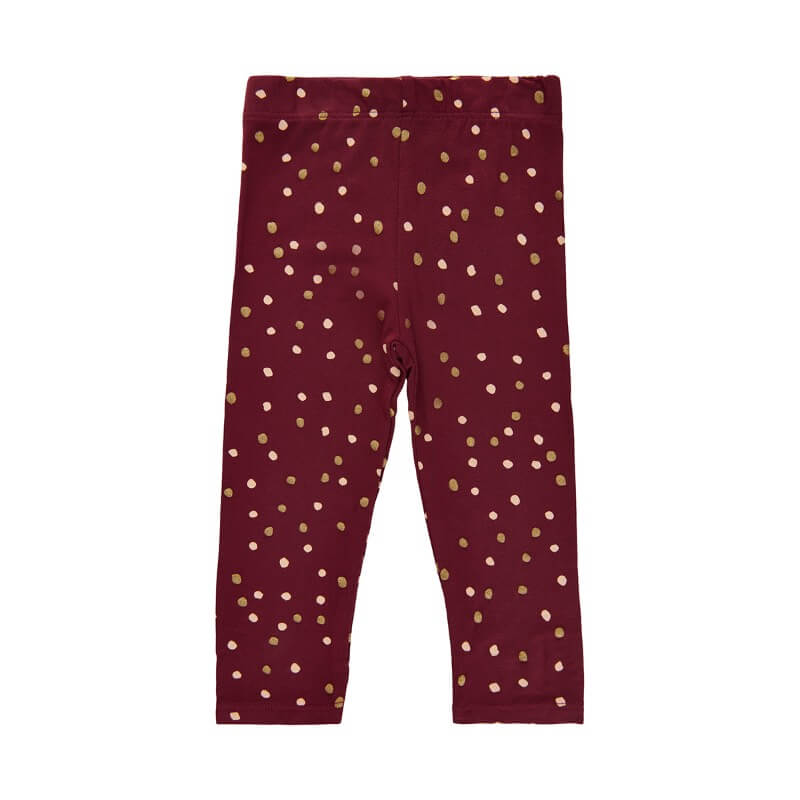 Soft Gallery - SGIleen Baby Paula Leggings X-mas - Cabernet - 74/9 mdr.