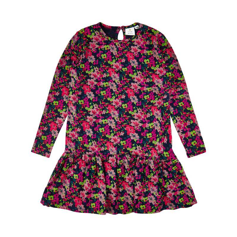 Billede af THE NEW - Alyah l/s Dress - AOP Floral - 3/4 år