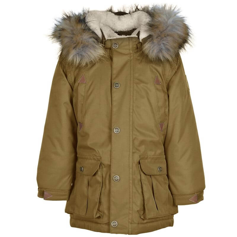 Billede af Mikk-Line - Vinterjakke Twill Nylon Boy Parca - Breen - 104