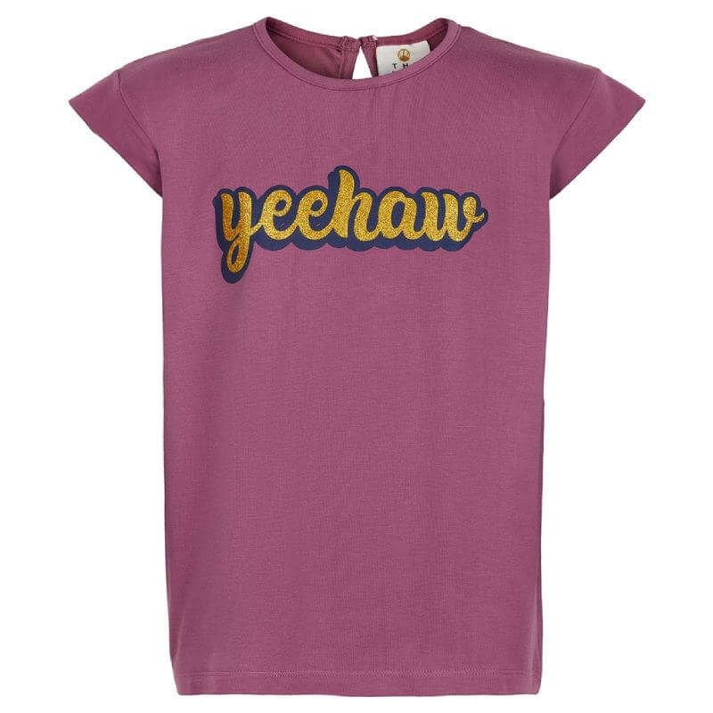 Se THE NEW - Tammy S/S TEE T-Shirt - Heather Rose - 11/12 år hos Lillepip.dk