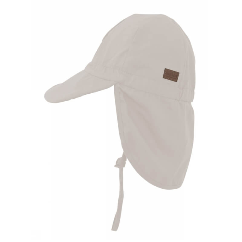 Se Melton - Cap w/neck Solid colour UV30 - Chateau Grey - 53 (5/6 år) hos Lillepip.dk