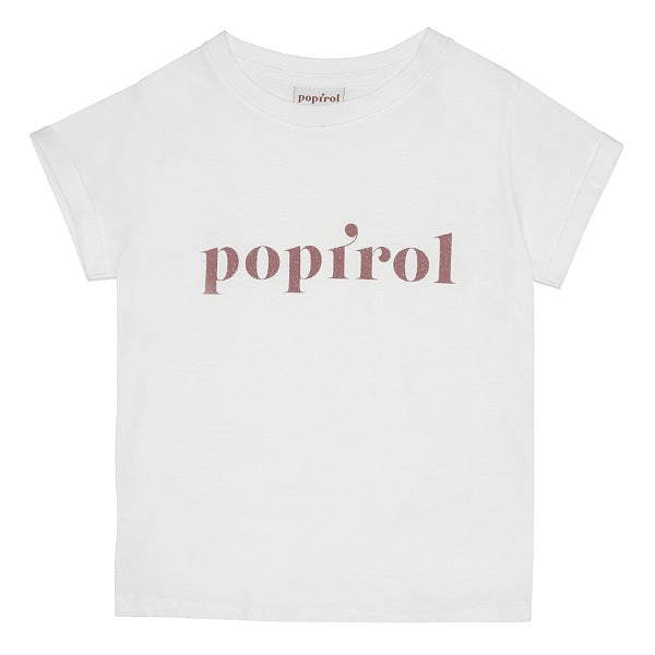 Se Popirol - 1-0020 T-Shirt - Offwhite - 98/3 år hos Lillepip.dk