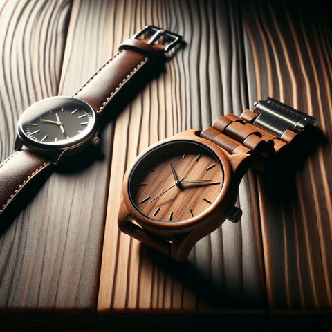 Comparaison du poids des montres en bois par rapport aux montres traditionnelles