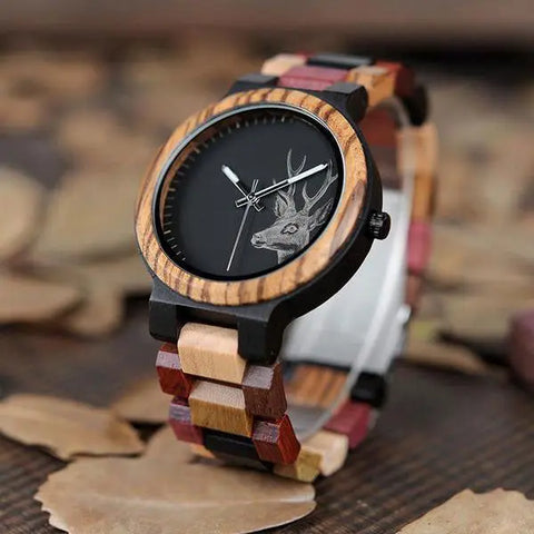 montre en bois femme kernel