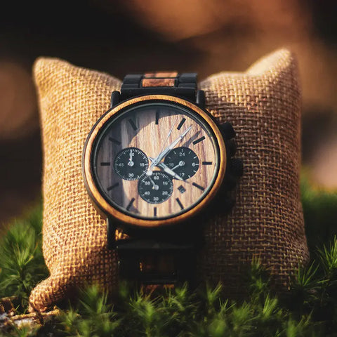 montre en bois homme