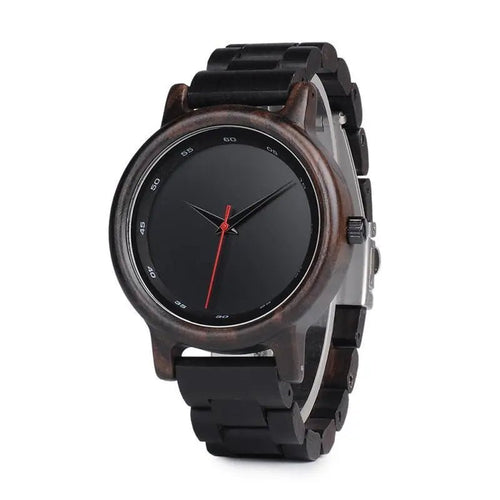 Montre en bois homme Robuste Marron mokka