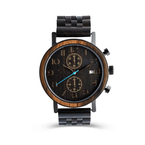 Montre en bois homme Flat Time Keeper