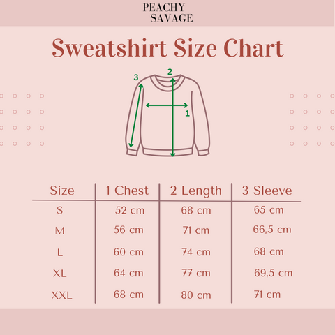 sweatshirt sizing guide