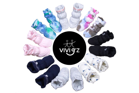 Vivi G'z Baby Booties that Stay On!