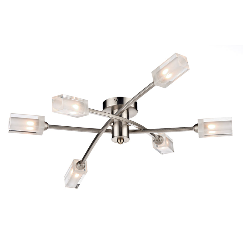 Light 6. Där Kavi Semi Flush Bathroom Ceiling Light.