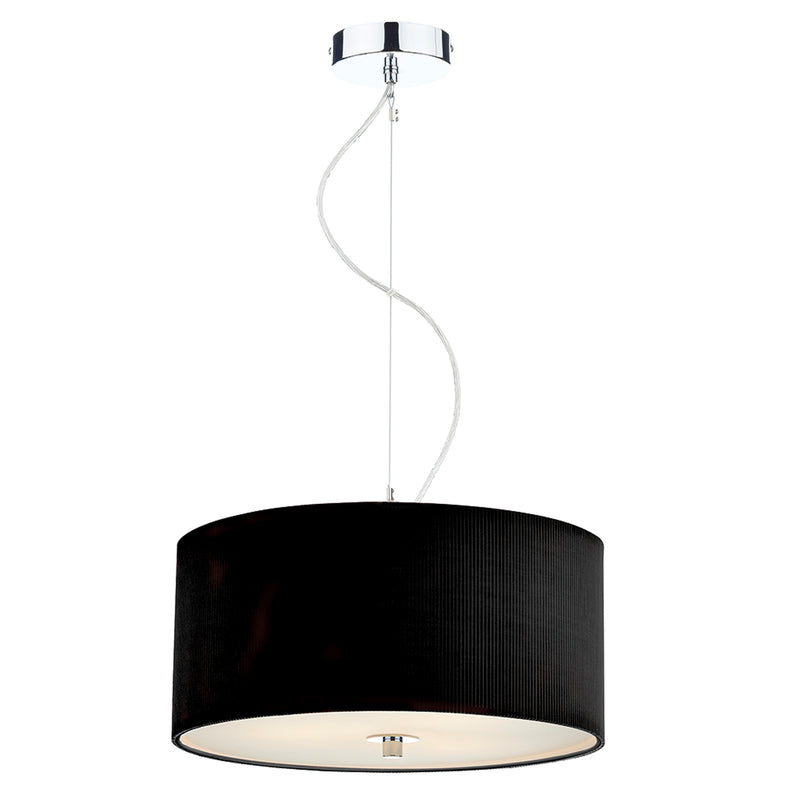 Zaragoza 3 Light Pendant Black 400mm Online Light Shop