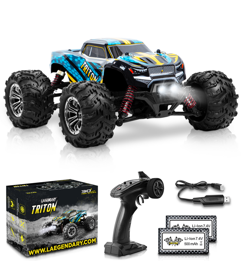 1 Scale Rc Car 30 Km H Blue Yellow Laegendary