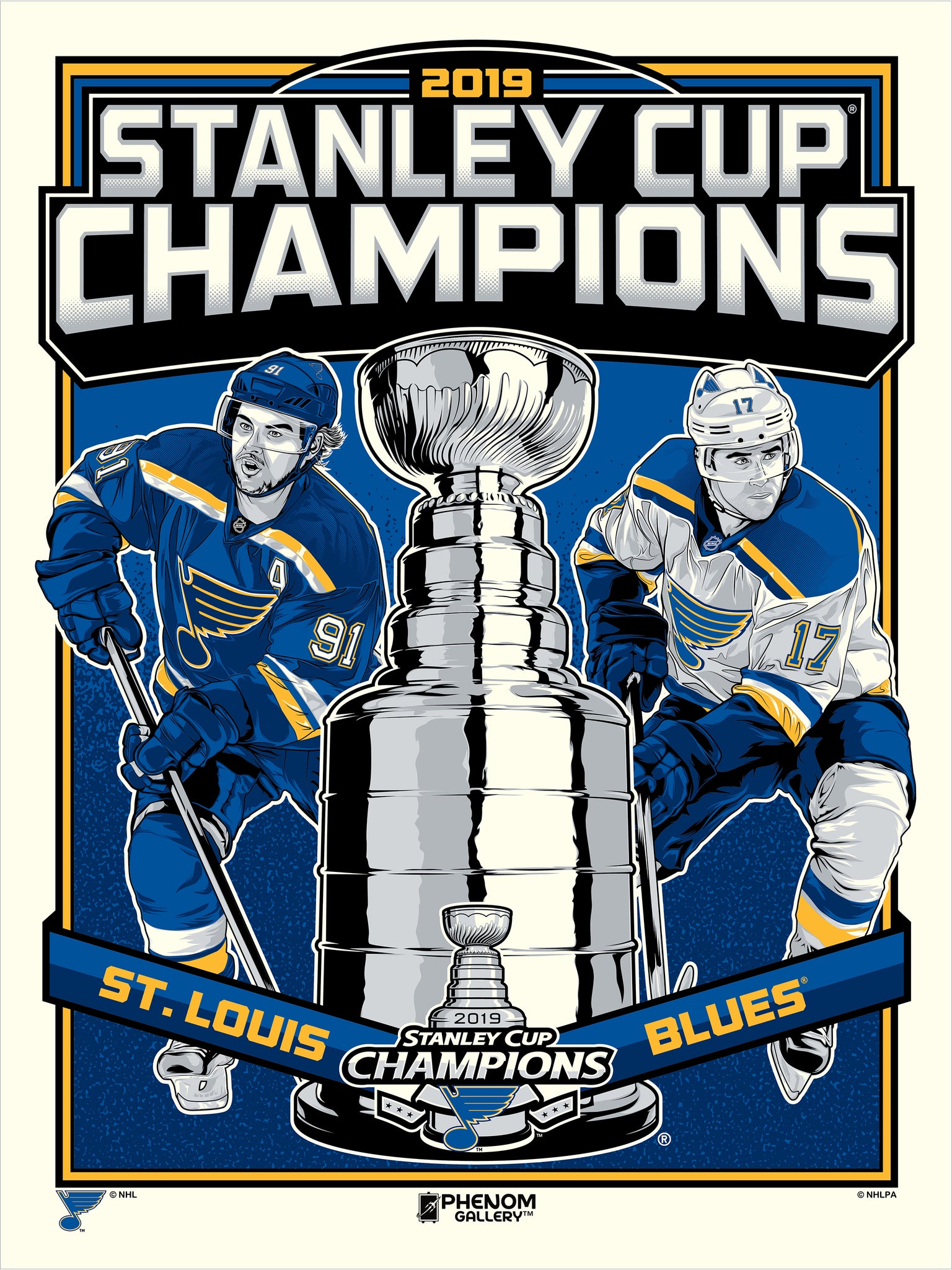 St. Louis Blues 2019 Stanley Cup Champions Limited Edition Serigraph – Phenom Gallery