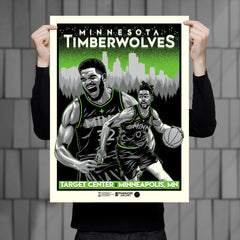 Minnesota Timberwolves City Limited Edition 18" x 24" Serigraph Print