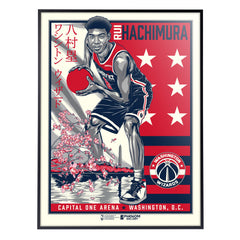 Washington Wizards Rui Hachimura Cherry Blossom 18"x24" Serigraph
