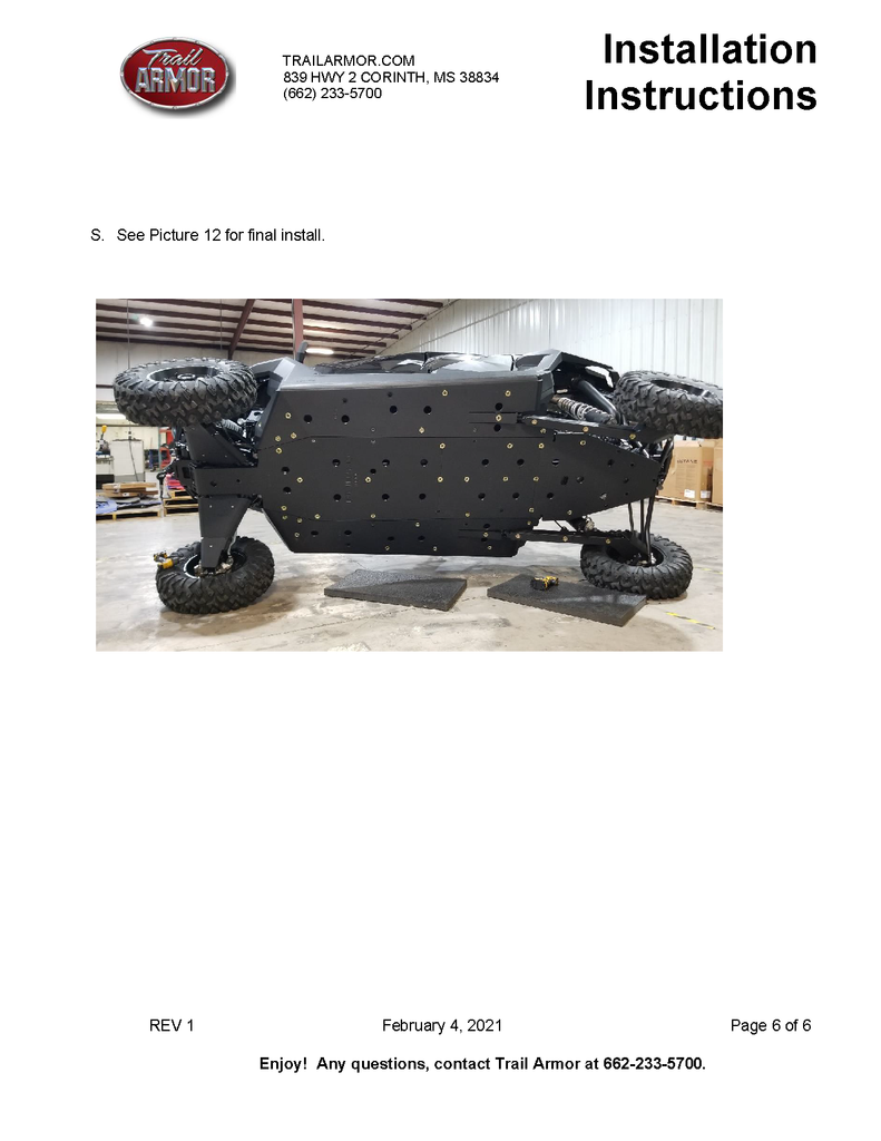 Polaris RZR Pro XP 4 Full Skid Plate with Sliders | Trail Armor