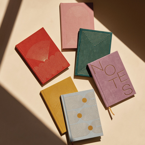 Hard Cover Suede Notebooks