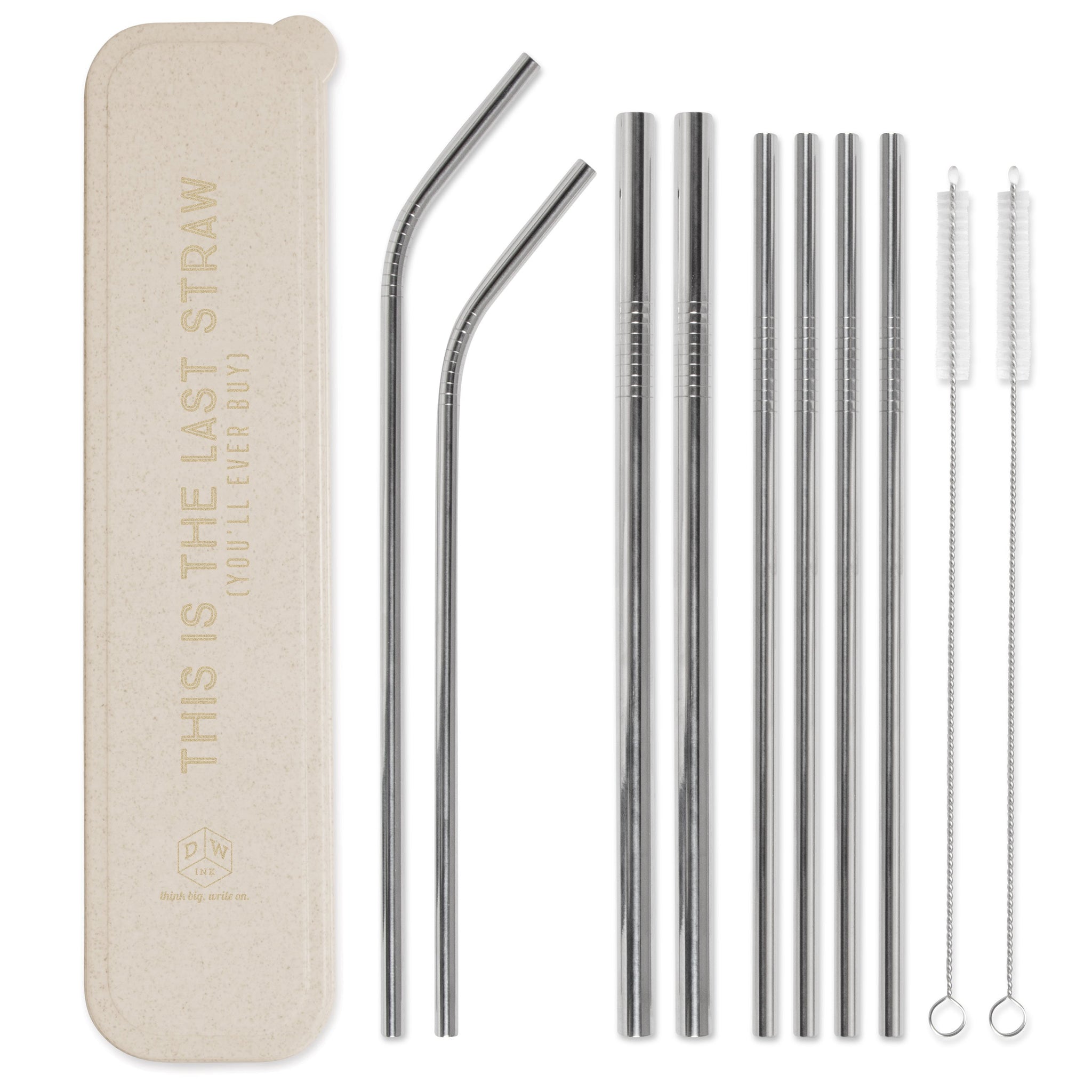 Stainless Steel Straw Set This Is The Last Straw You Ll Ever Buy Designworks Ink