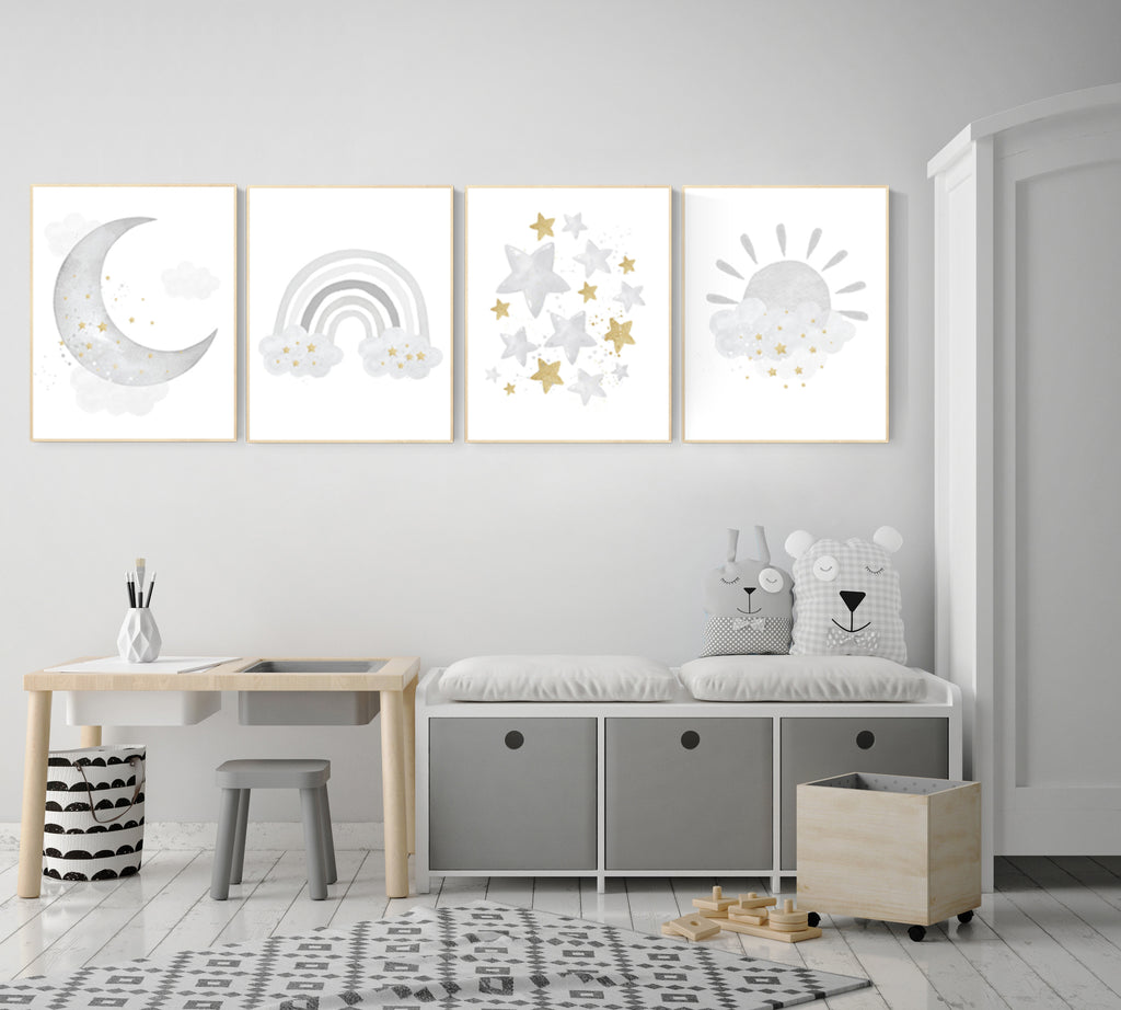 gray baby room decor