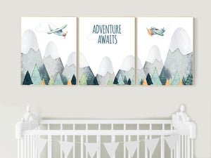 boy nursery mountain theme