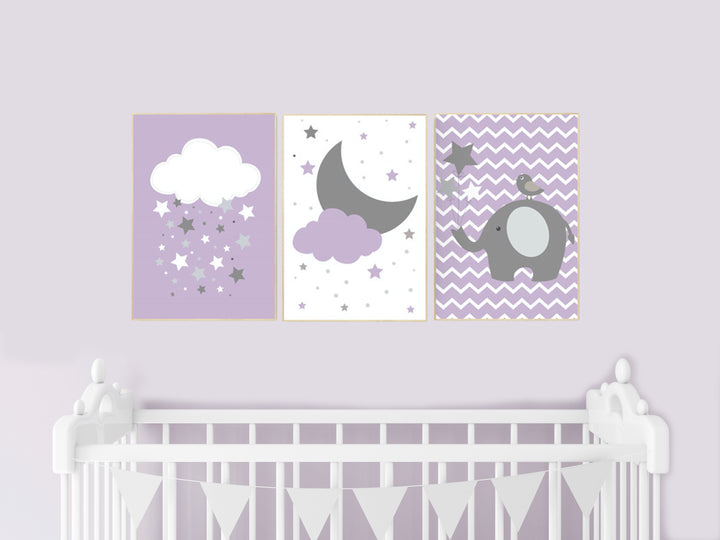 Nursery decor purple, Nursery decor girl purple gold, in a field of ro –  LotusArts