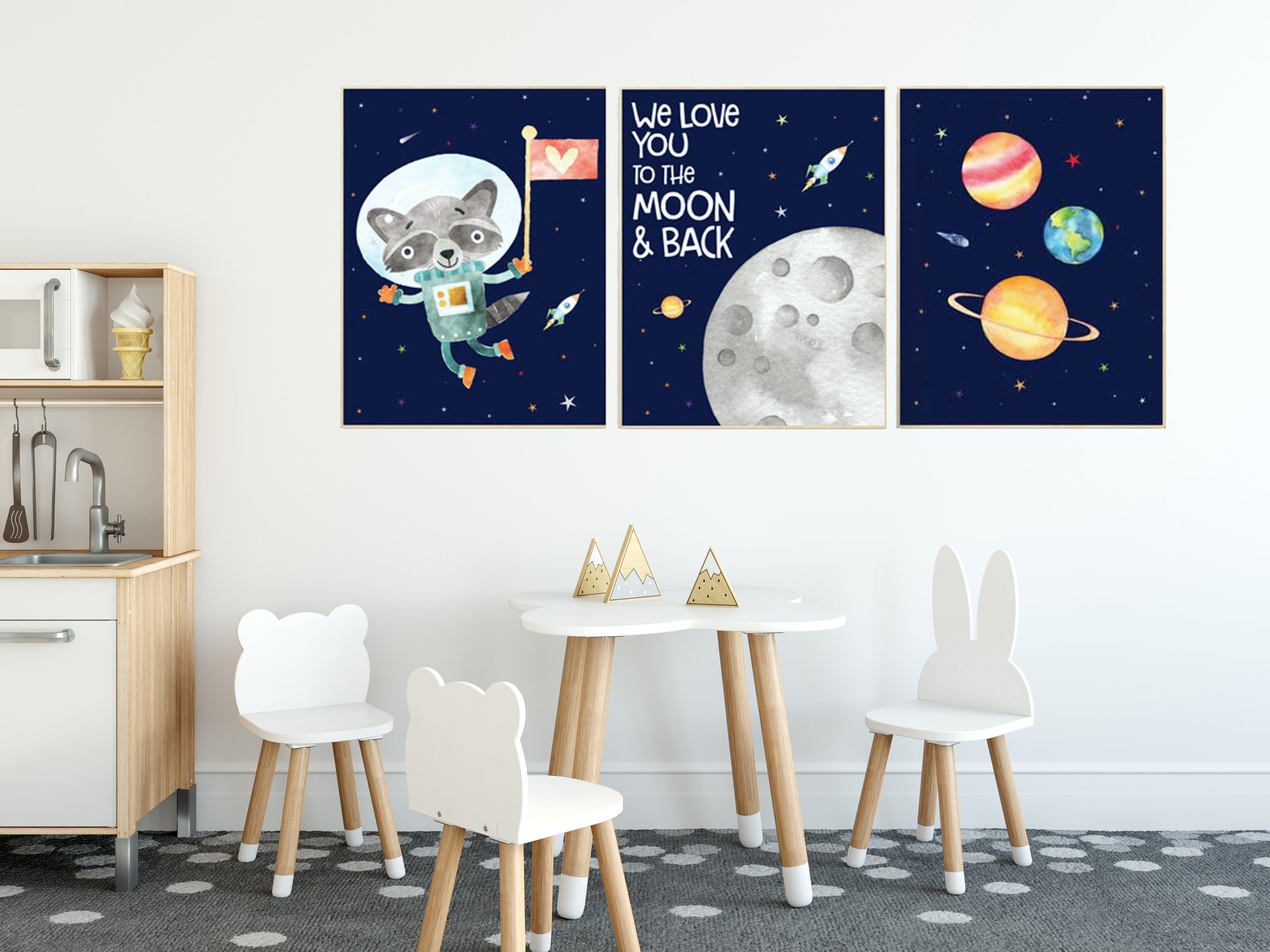 space nursery decor