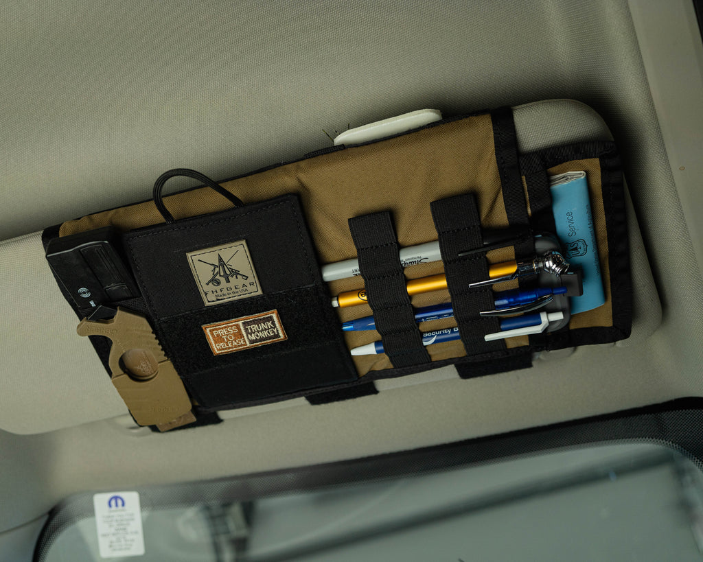 tactical truck visor organizer