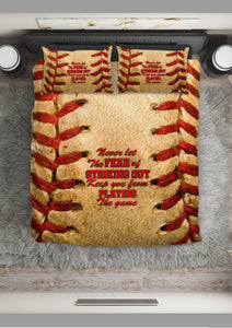 Baseball Bedding_Fear of Striking Out