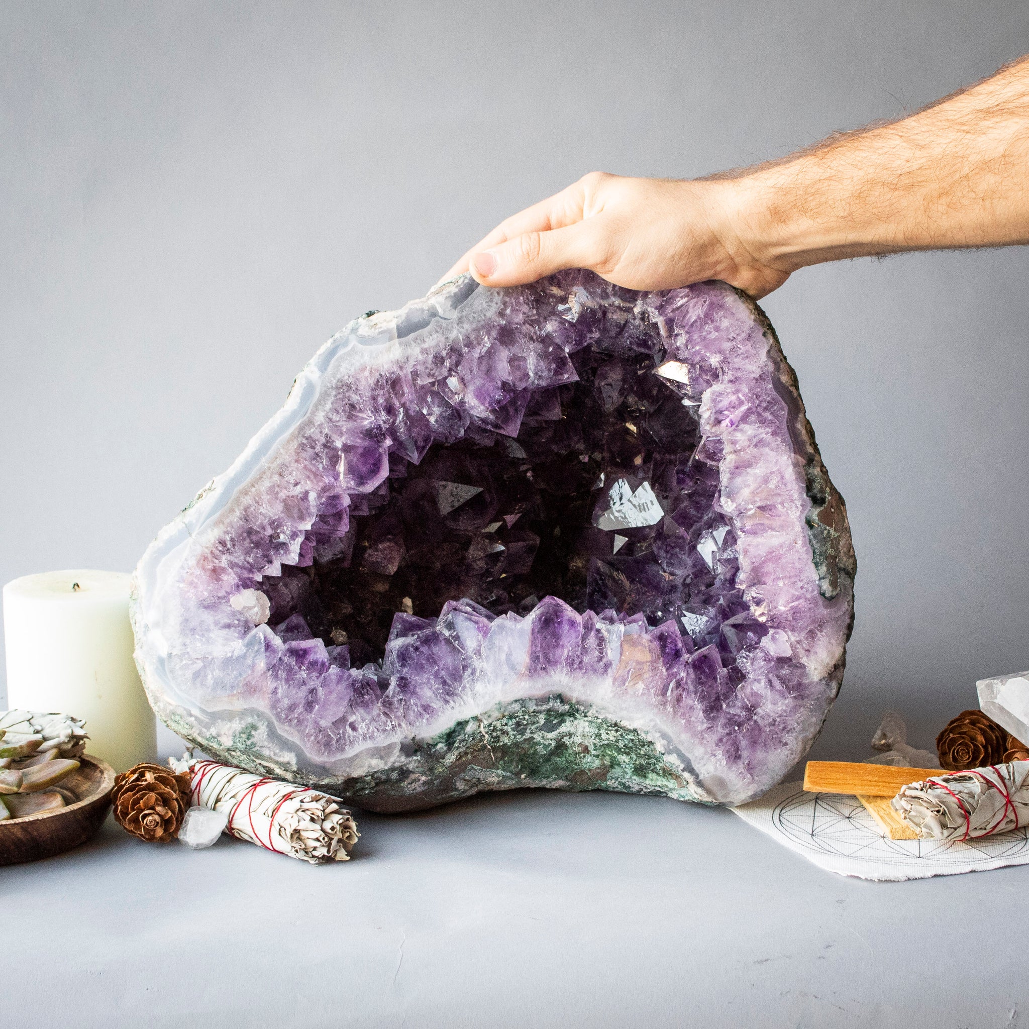 big amethyst rock