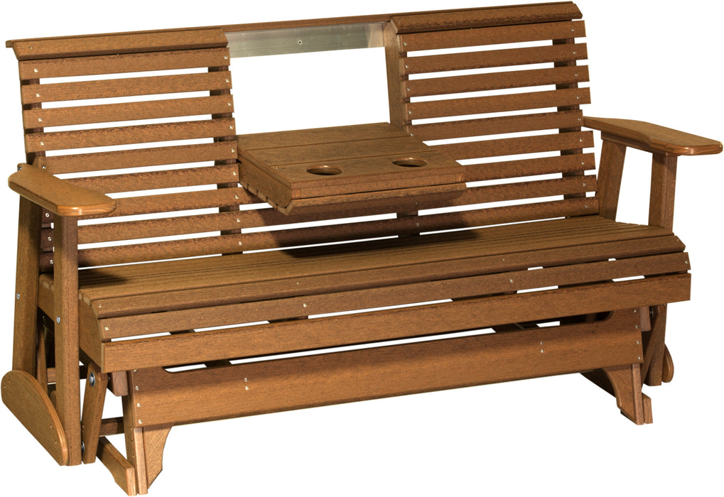 wood rollback glider bench