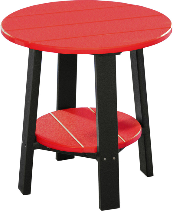 red and black end tables