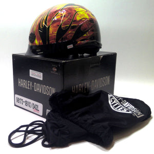 NEW Harley-Davidson Cherohala B01 Flame Graphic Helmet Small 98184-18V
