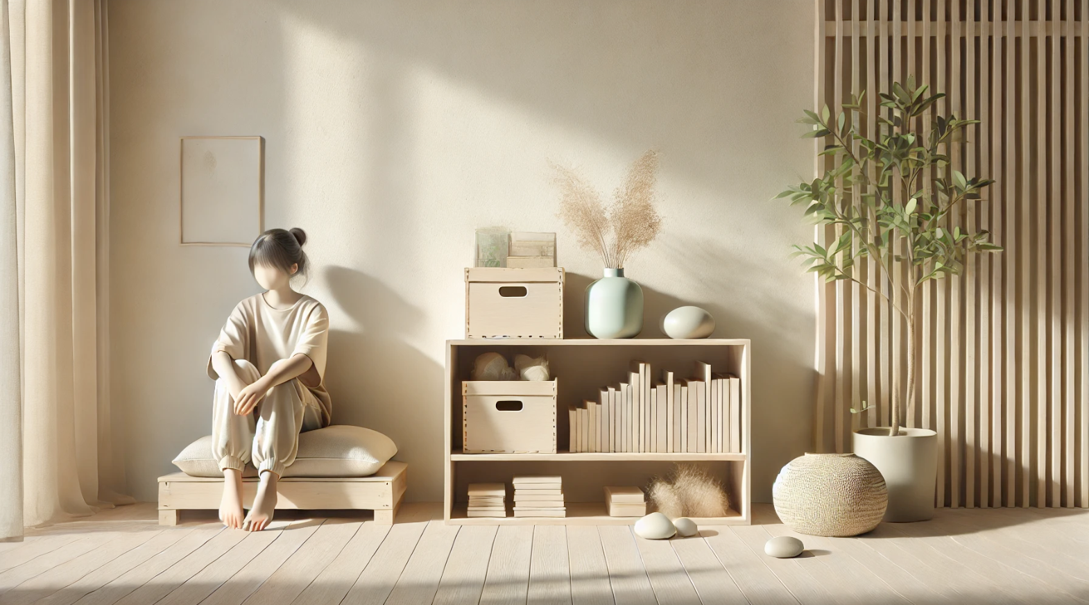 A designated space for books with empty shelves ready for organization.