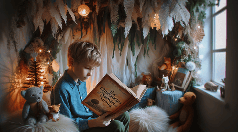 child reading charles dickens