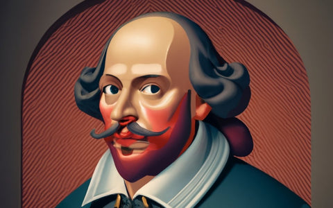 A portrait of William Shakespeare, the Bard of Avon, who is widely considered to be the greatest writer in the English language.